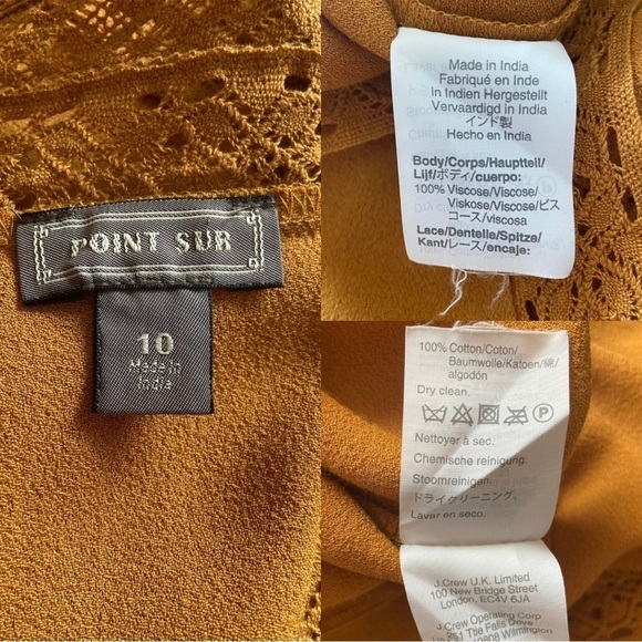Point Sur Lacey Top Marled Mushroom Gold Size 10 - Picture 13 of 16